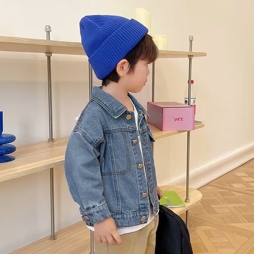 Áo khoác denim BXPB phong cách Hàn Quốc thời trang mùa thu cho bé 4-15 tuổi