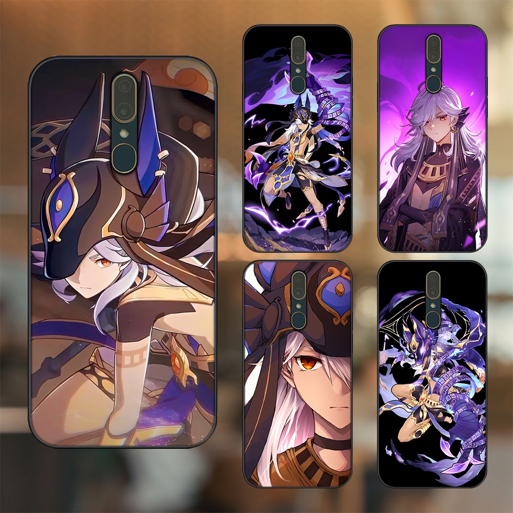 Ốp lưng Oppo F11 viền đen in hình Cyno Genshin Impact