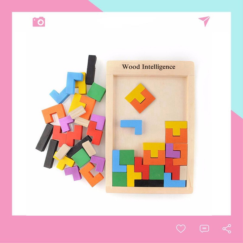 Đồ Chơi Phát Triển Trí Tuệ Cho Bé Wood Intelligence Tetris