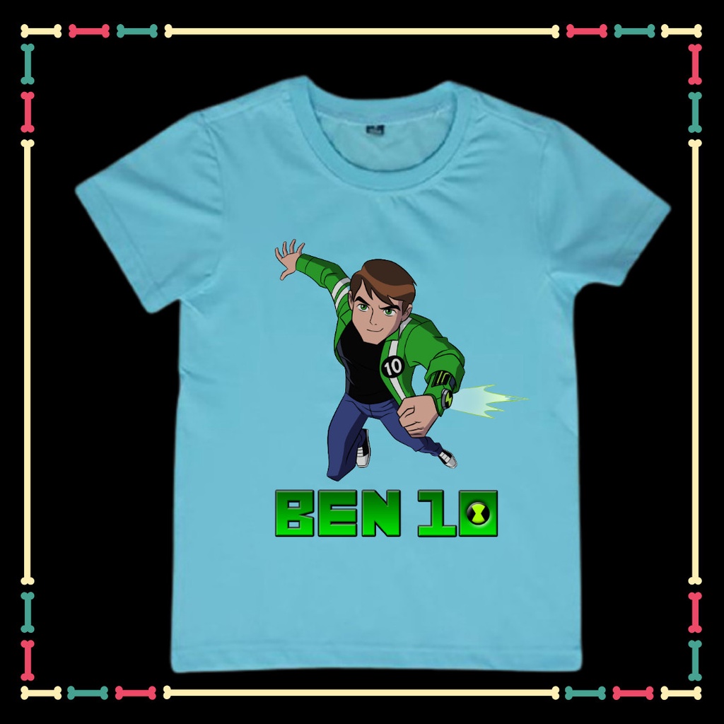 Aó Thun Benten Ben 10 tay ngắn đủ size áo màu áo cho bé trai