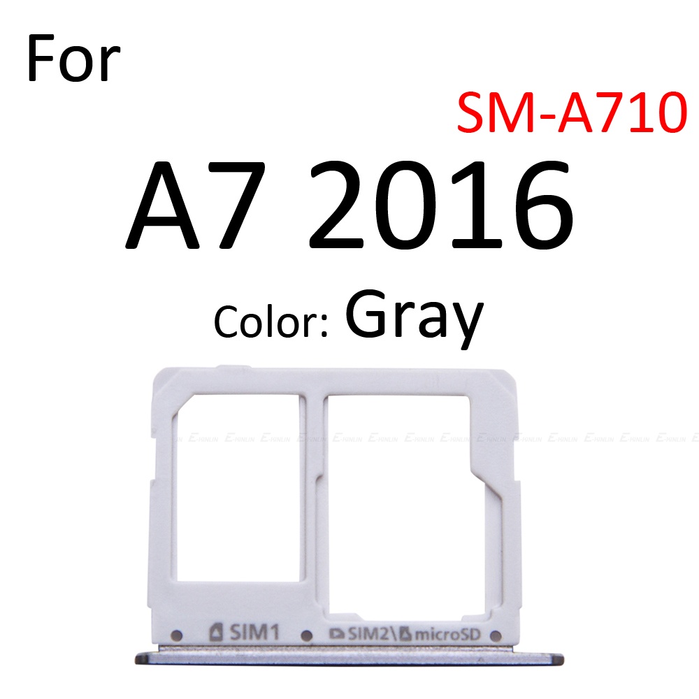 Khay Đựng Thẻ Sim Điện Thoại / Thẻ Sim Cho Samsung Galaxy A3 A5 A7 2016 A710 A510 A310 Micro SD