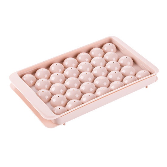 Khuôn Nhựa Làm Đá Hình Cầu 3D 18/33 Ngăn Tiện Dụng Cho Nhà Bếp DIY