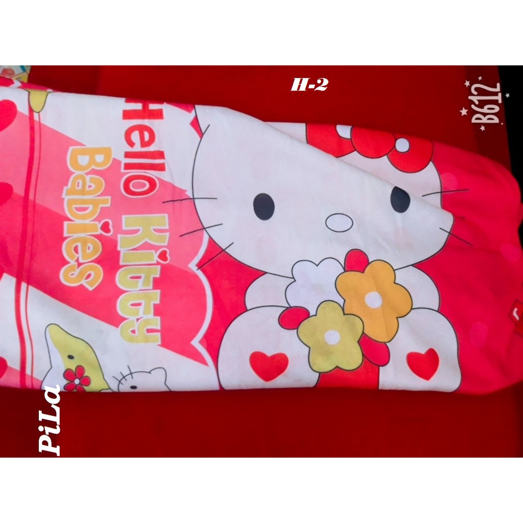 Drap Thun Phủ Nệm Họa Tiết Hello Kitty 1M6 x2M