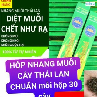 HỘP NHANG MUỖI CÂY THÁI LAN CHUẨN mỗi hộp 30 cây