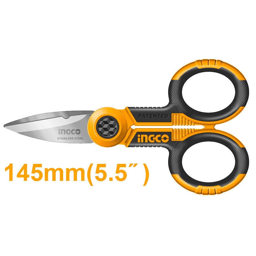 Kéo thợ điện / kéo cắt đa năng  Ingco HES02855