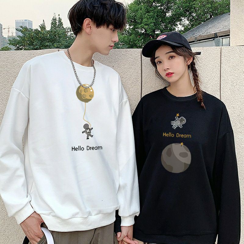 Áo nỉ sweater đôi nam nữ thu đông from rộng unisex cá tính, chất đẹp