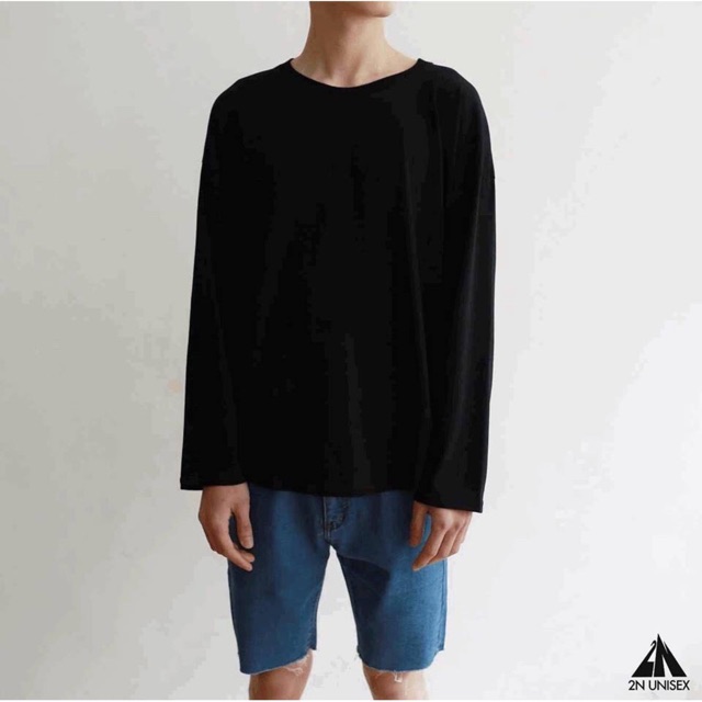 Áo thun tay dài nam form rộng unisex nam nữ vải thun dày dặn MAYLANSTORE | BigBuy360 - bigbuy360.vn