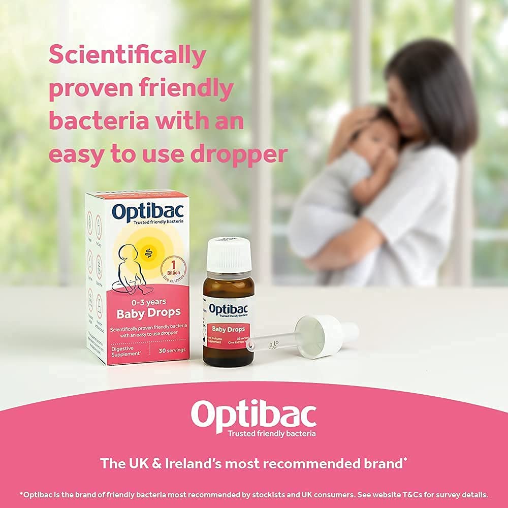 Men vi sinh Op hồng dạng giọt - Optibac Probiotics cho bé từ 0 đến 3 tuổi