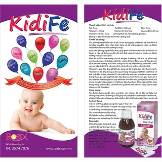 Kidife bổ sung sắt
