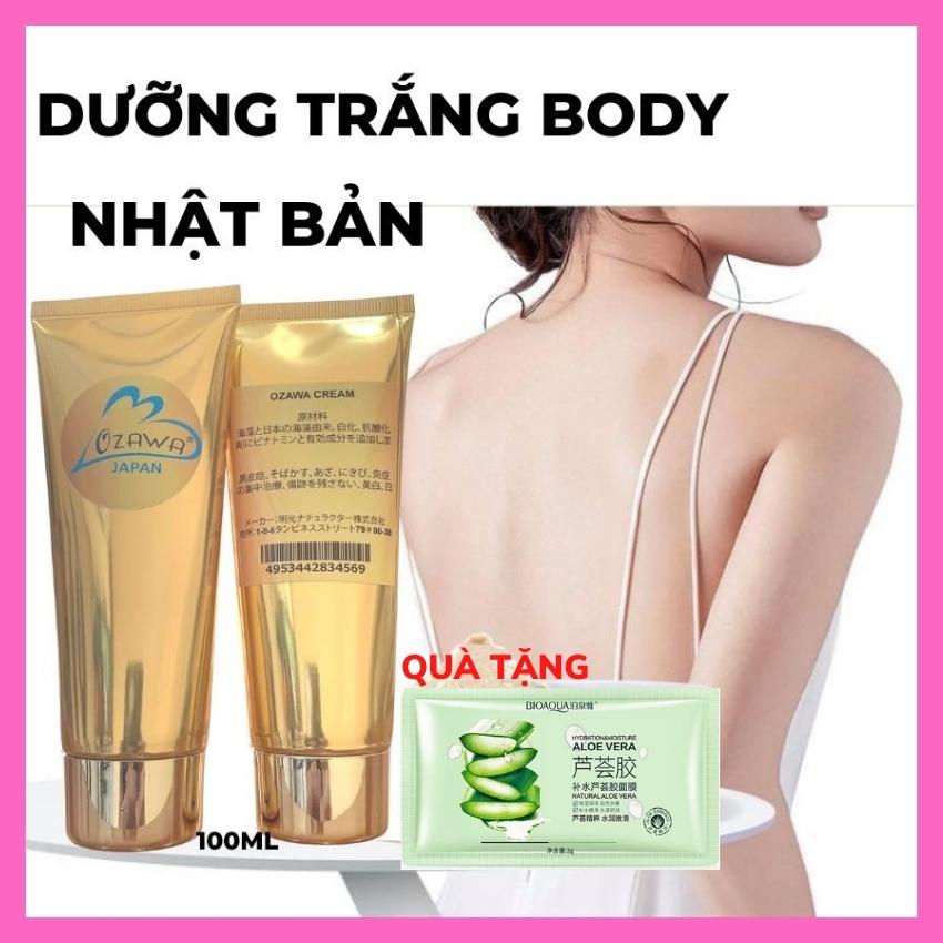 Kem Body Trắng Da Dưỡng Ẩm Cấp Tốc Nhật Bản OZAWA 100ML Dưỡng Trắng Da Toàn Thân Siêu Trắng mỹ phẩm quốc tế abc