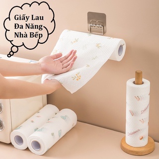 Cuộn giấy lau đa năng bằng khăn lau bếp vải không dệt, cuộn giấy vải lau đa năng tiện
