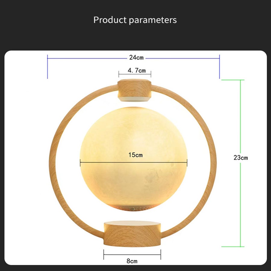 Đèn quả cầu xoay led 3D tích hợp loa bluetooth, đèn ngủ led chất liệu cao cấp tiết kiệm điện, đèn ngủ mặt trăng