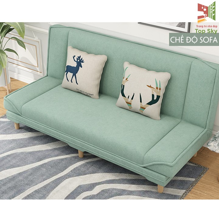 Giường Sofa Gấp Gọn Thành Ghế Đa Năng Phong Cách Hàn Quốc Dài 1m8 (Tặng kèm 2 gối trị giá 200k ) | BigBuy360 - bigbuy360.vn