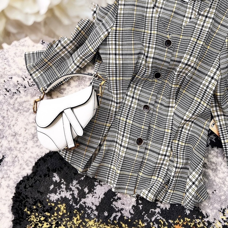 Áo công sở kẻ G450 mẫu mới 2022 che bụng mỡ tôn vòng 1 - GEM Fashion