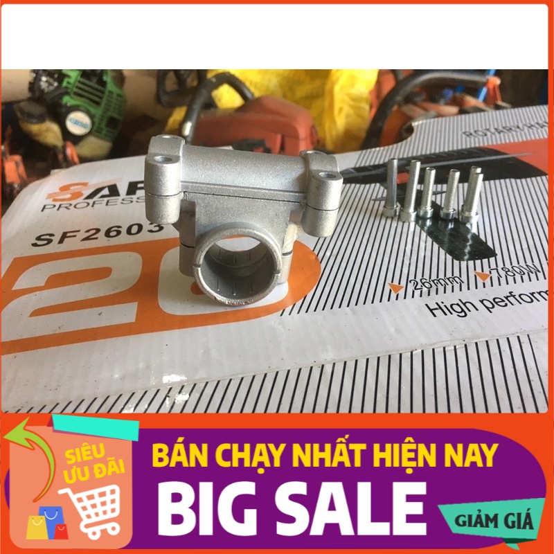 Freeship Bộ cùm lắp tay cầm tay ga ống cần 26 lắp tất cả các loại máy sử dụng ống cần 26mm Giá sỉ
