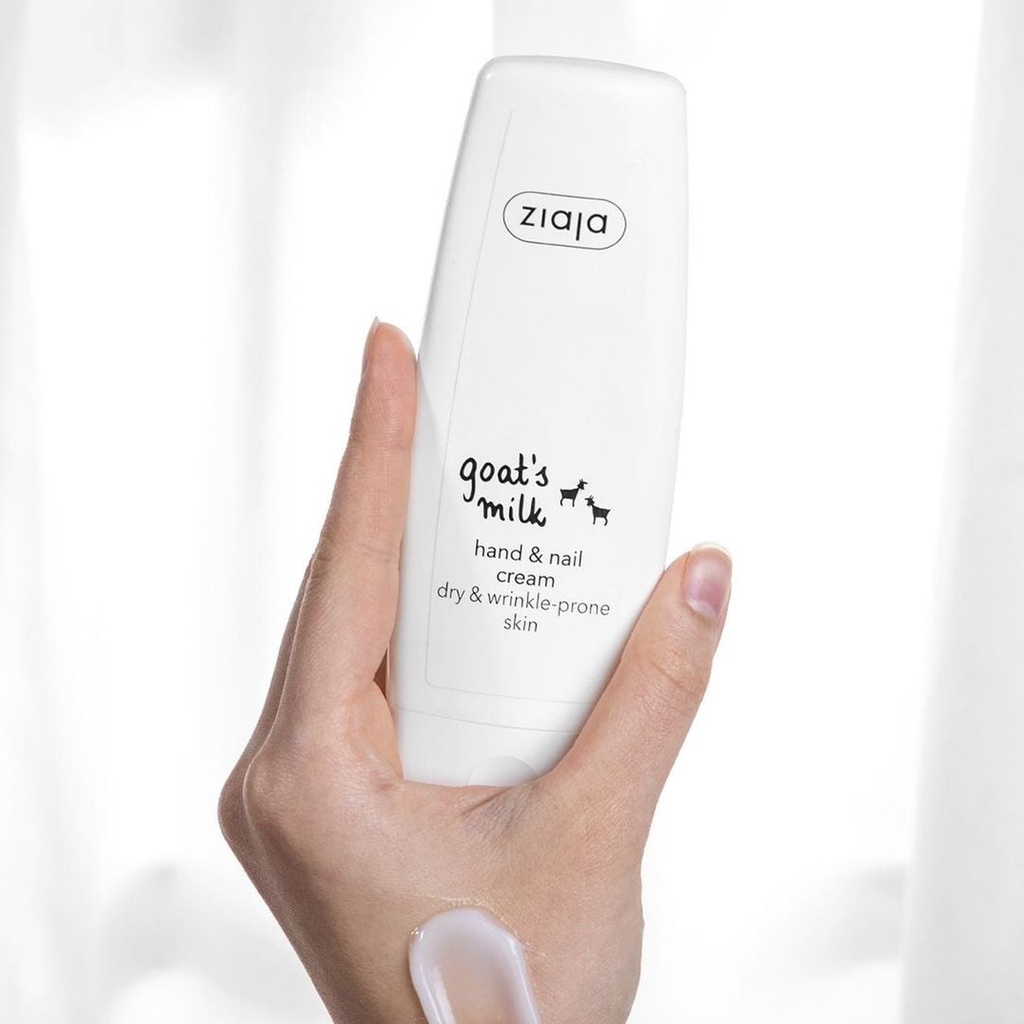 Kem dưỡng ẩm, trắng da tay và móng sữa dê Ziaja Goat's Milk Hand &amp; Nail Cream 80ml