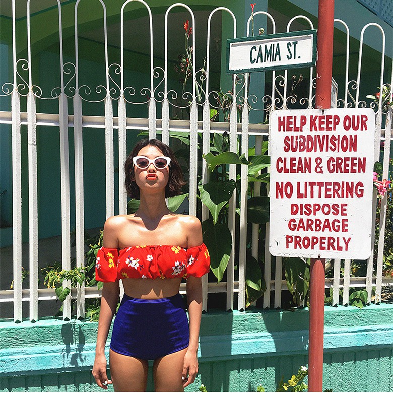 Bikini đồ bơi 2 mảnh quần bơi cạp cao T4-101 [ORDER] | BigBuy360 - bigbuy360.vn