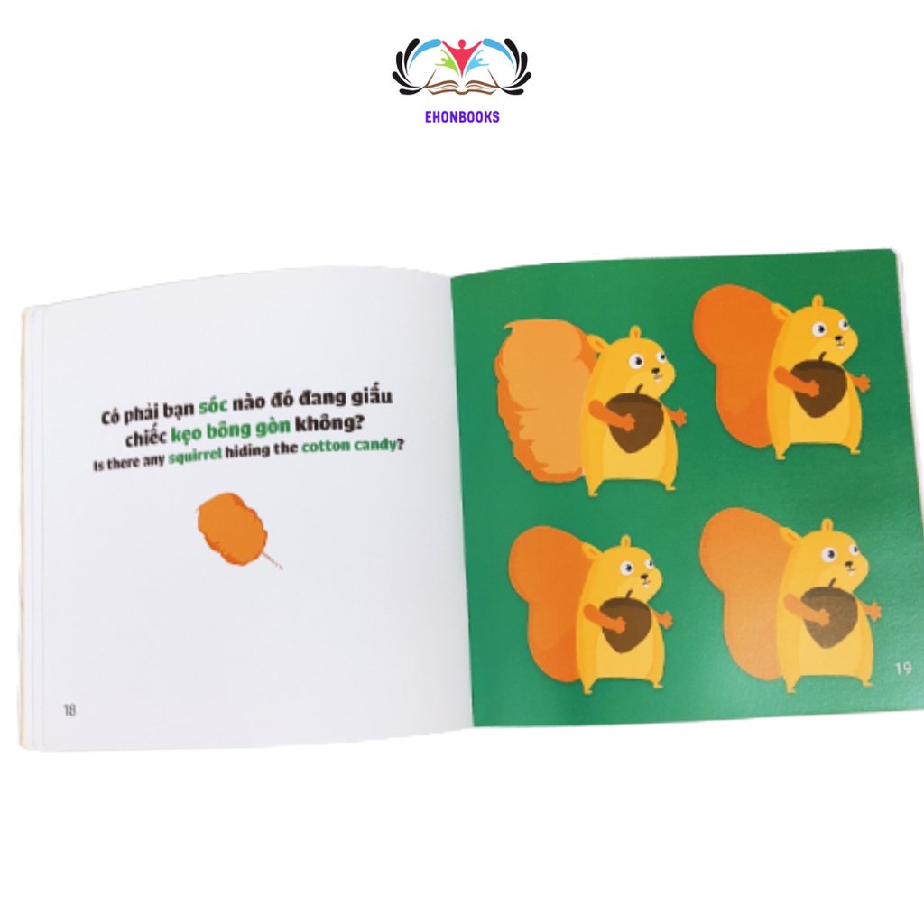 Sách Ehon cho bé 0 3 tuổi - Ehon kỹ năng sống Vào rừng xem ai giấu cái gì wabooks