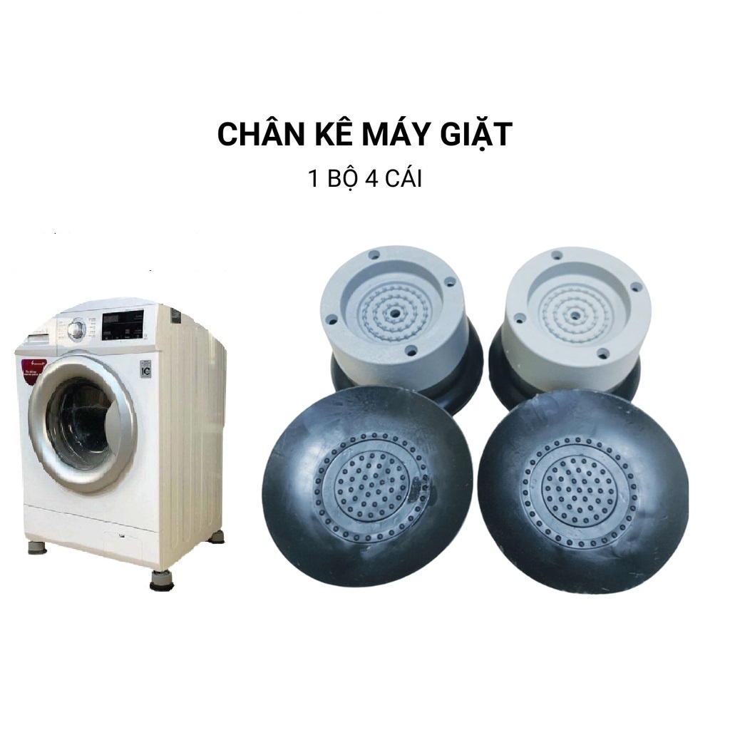 Bộ 4 Đế Chân Máy Giặt Chống Run Chống Ồn
