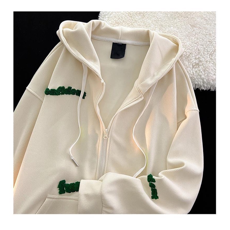 Áo Khoác Nỉ Có Mũ Trùm Dáng Rộng Phong Cách Hip Hop Đường Phố Mỹ Thời Trang Xuân Thu Dành Cho Bạn Nữ