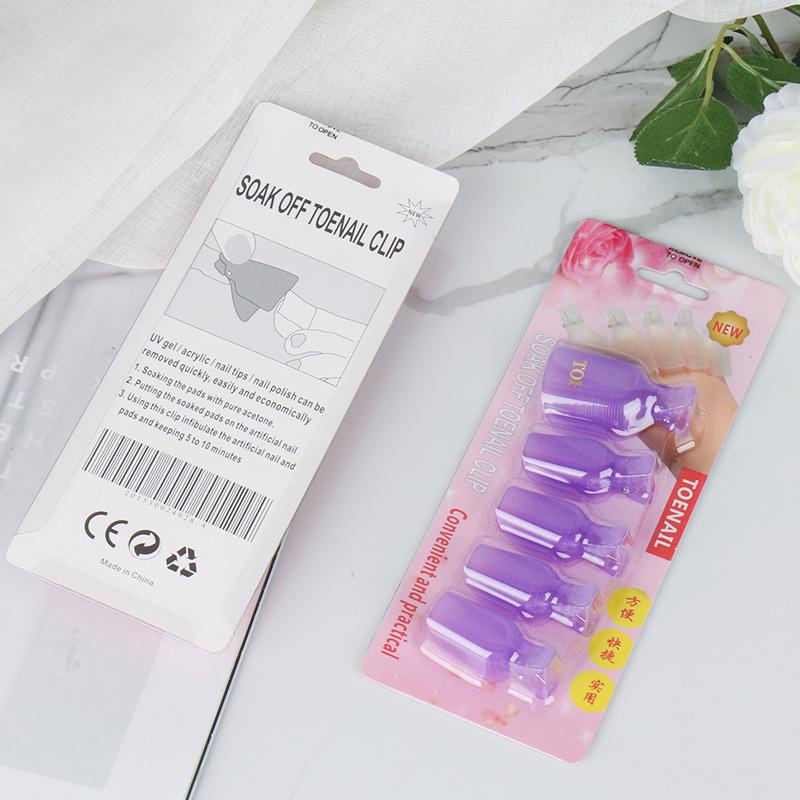 Kẹp ủ phá gel móng chân LADURA set 5 cái