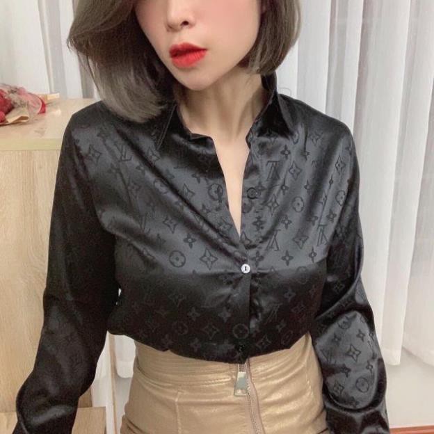 Áo sơ mi gấm Hàng đẹp nhiều màu giao mẫu ngẫu nhiên hot hit