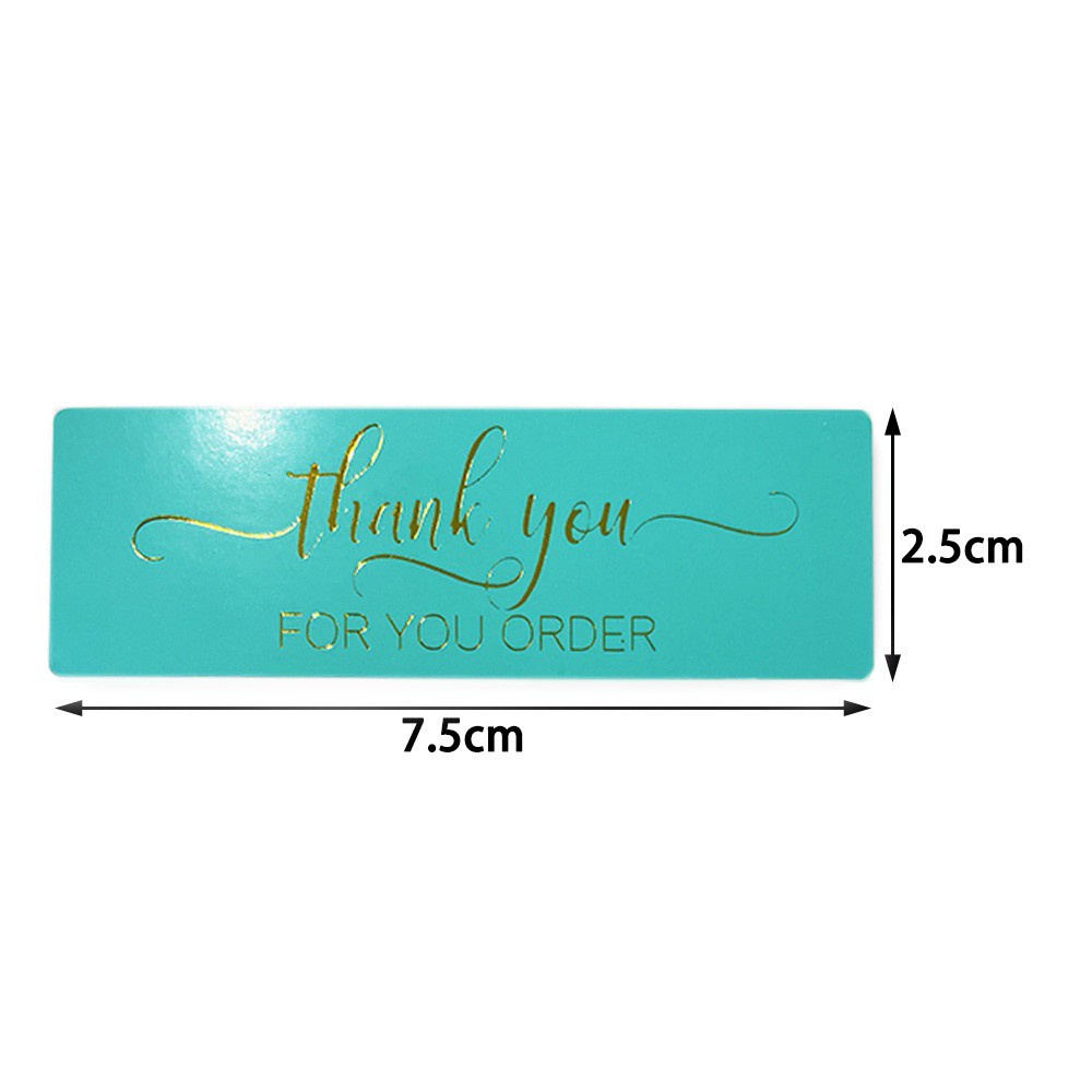 Cuộn 120 Miếng Dán Chữ Thank You Cho Trang Trí 1x3inch