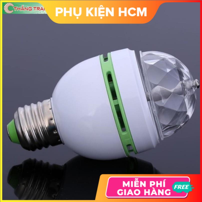 Bóng Đèn Led Sân Khấu Vũ Trường Xoay 7 Màu 💃Freeship💃 Đèn Trang Trí Mini Siêu Đẹp Tặng Kèm Chuôi - Shop Hàng Cực Rẻ