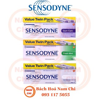 Kem Đánh Răng Sensodyne Ấn Độ Giảm Ê Buốt Twin Pack 100g (2 Tuýp)
