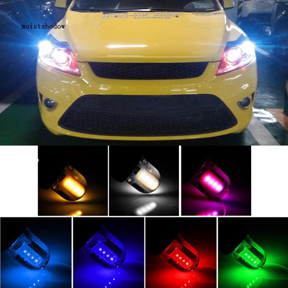 2 bóng đèn LED T10 W5W COB 12V siêu sáng cho xe hơi