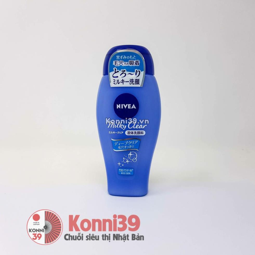 Sữa rửa mặt Nivea Milky clearCHÍNH HÃNG 🧴Giữ được độ ẩm tự nhiên cho da sau khi rửa, không gây khô da.