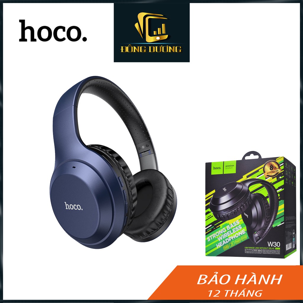 Tai nghe chụp tai Bluetooth 5.0 Hoco W30  hỗ trợ thẻ nhớ thời gian sử dụng 8 tiếng - Đông Dương