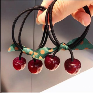 Set 2 dây cột tóc Cherry siêu xinh