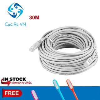 Dây Cáp mạng VIP internet/Lan 30M Chống Nhiễu 2 đầu đúc sẵn + Quà Tặng