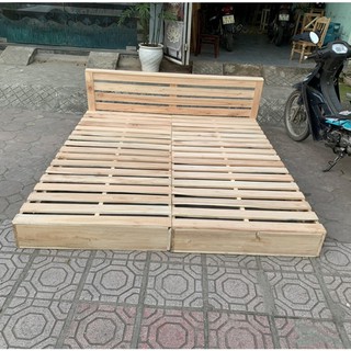 GIƯỜNG PALLET GỖ XOAN CAO 20CM