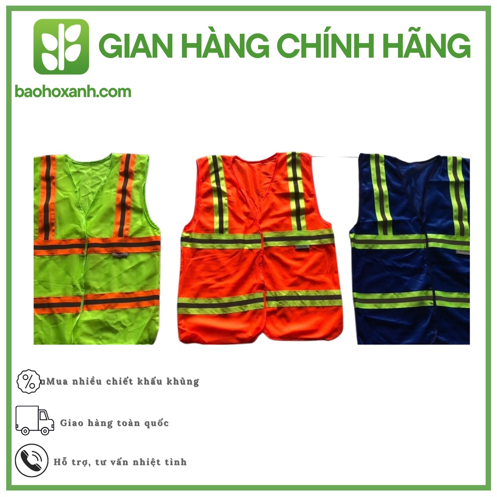 Áo Phản Quang Kiểu 3M - Bảo Hộ Xanh - Mã sản phẩm: APQ0028 - BHX1