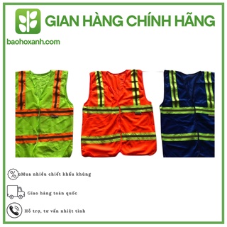 [SIÊU RẺ] Áo Phản Quang Kiểu 3M - Bảo Hộ Xanh - Mã sản phẩm: APQ0028 - BHX1