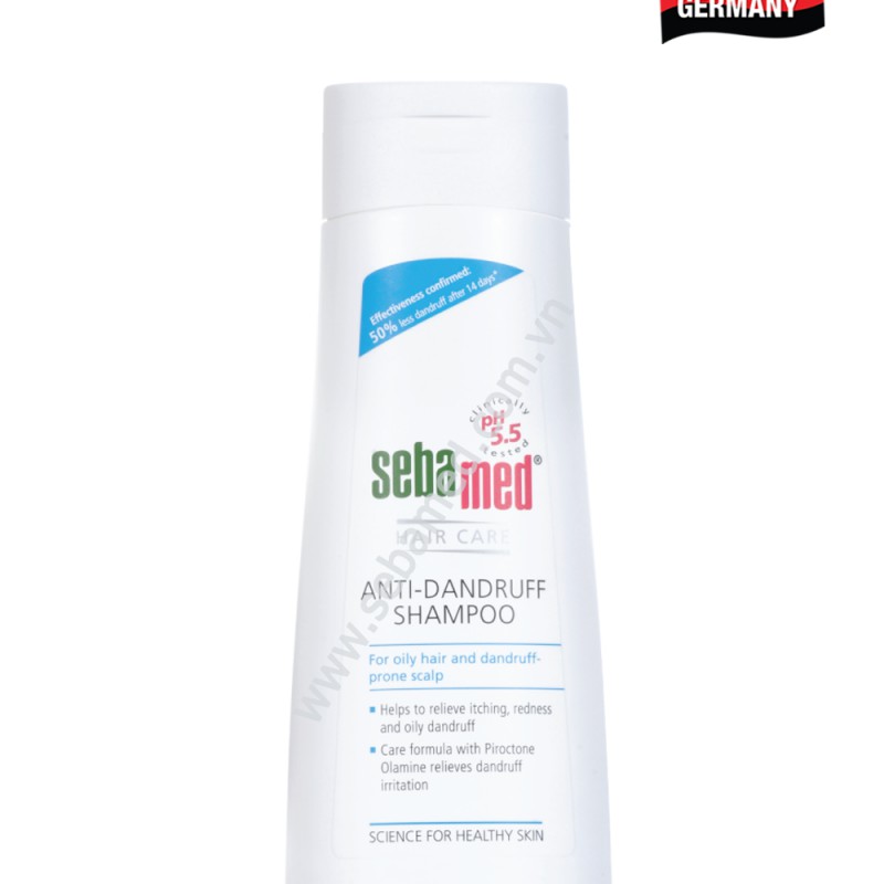 Dầu gội giảm gàu, giảm ngứa Sebamed pH5.5 Anti-Dandruff Shampoo 200ml