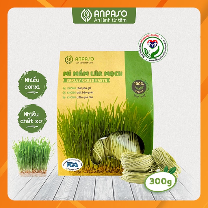 Mì Mầm Lúa Mạch Organic Anpaso 300g