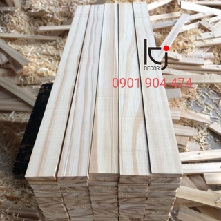 [KID020] - COMBO 50 THANH GỖ THÔNG DÀI 50x4x1.3 CM LÁNG MỊN 4 MẶT