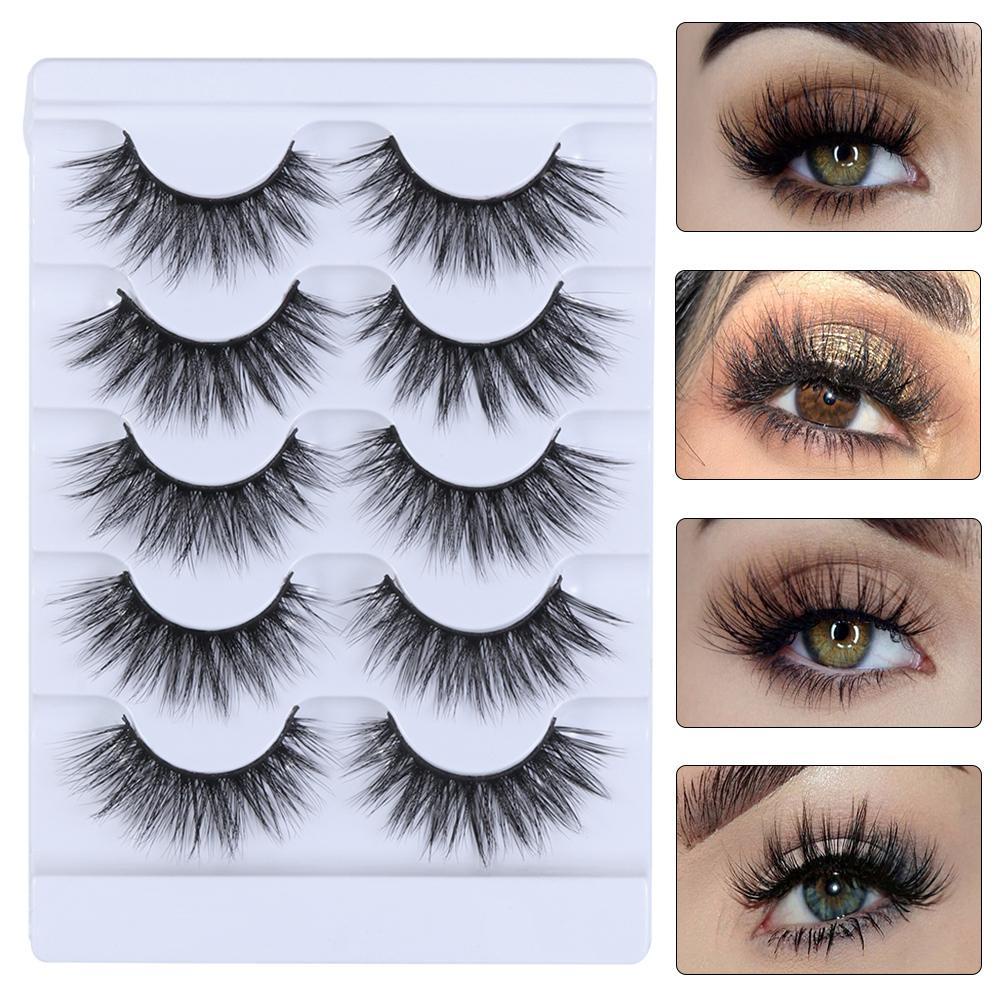 Bộ 5 Cặp Lông Mi Giả Dài Tự Nhiên 3D SKONHED