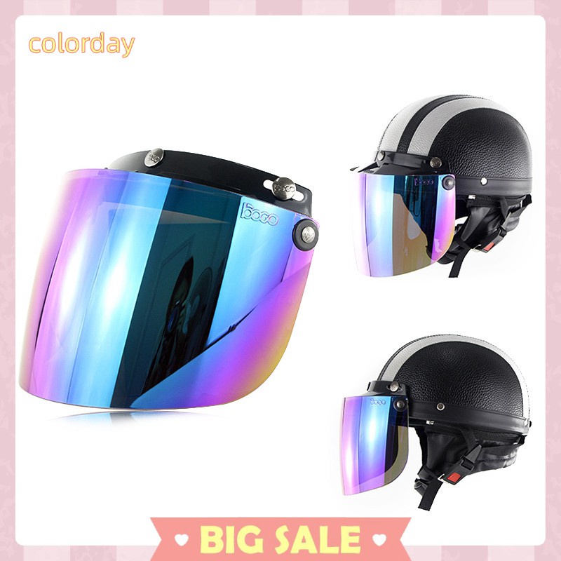 Kính Chắn Gió 3 Bước Lật Lên Xuống Cho Mũ Bảo Hiểm Xe Máy