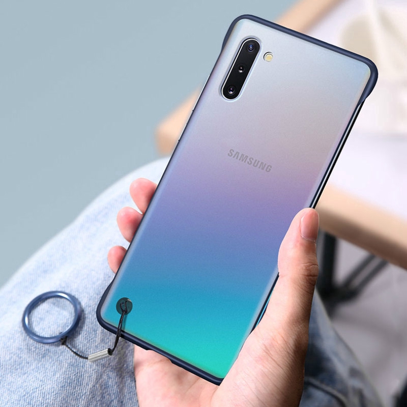 Ốp điện thoại trong suốt không viền cho Samsung A90 5G Note 10 Pro S10e A80 A60 S7 S6 Edge A10 M10 M30s