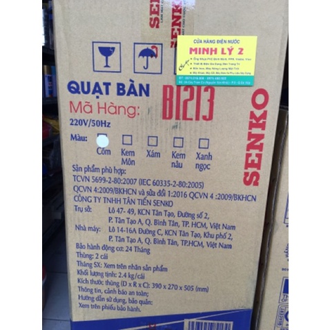 Quạt Bàn B1213 Senko