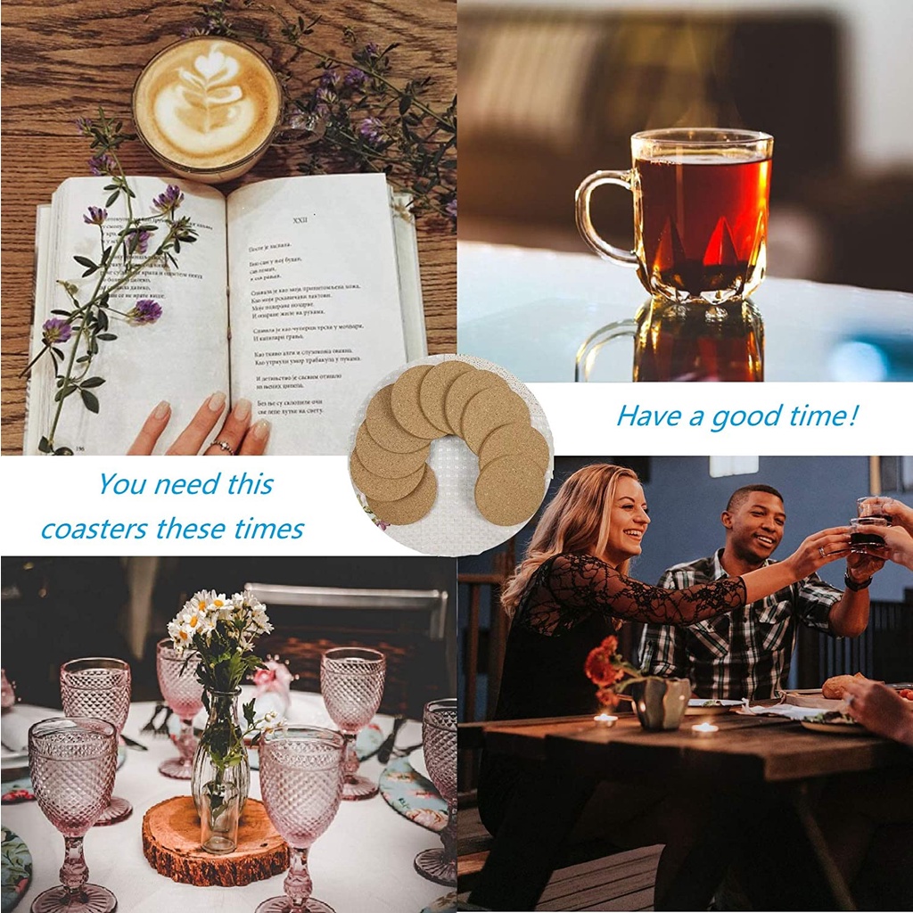 Đế lót ly chống nhiệt hình tròn có thể tái sử dụng đa năng tiện lợi