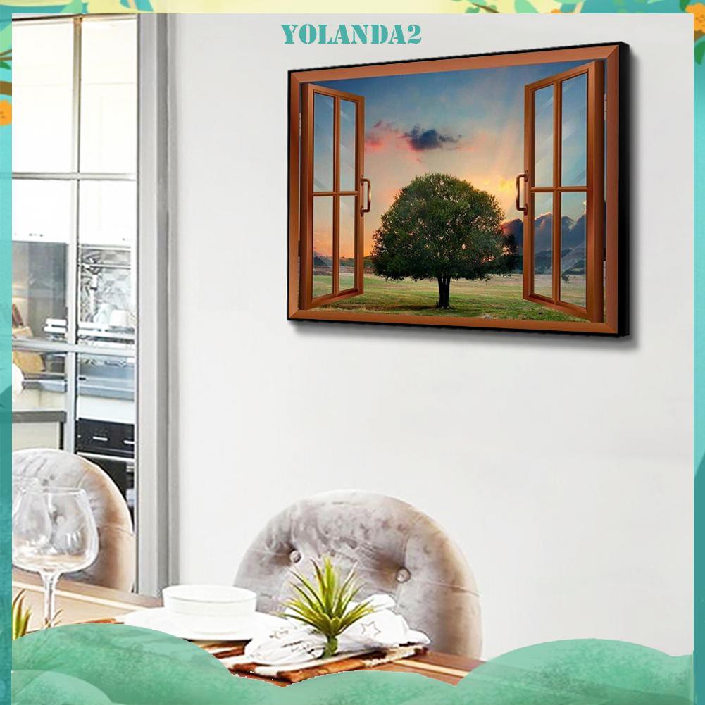 Bộ Tranh Đính Đá 5d Tự Làm Hình Cửa Sổ Độc Đáo