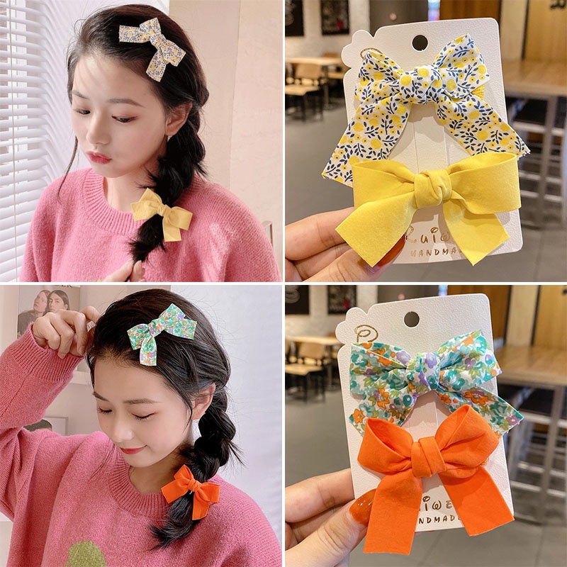 Kẹp tóc hình nơ ngọt ngào cho nữ