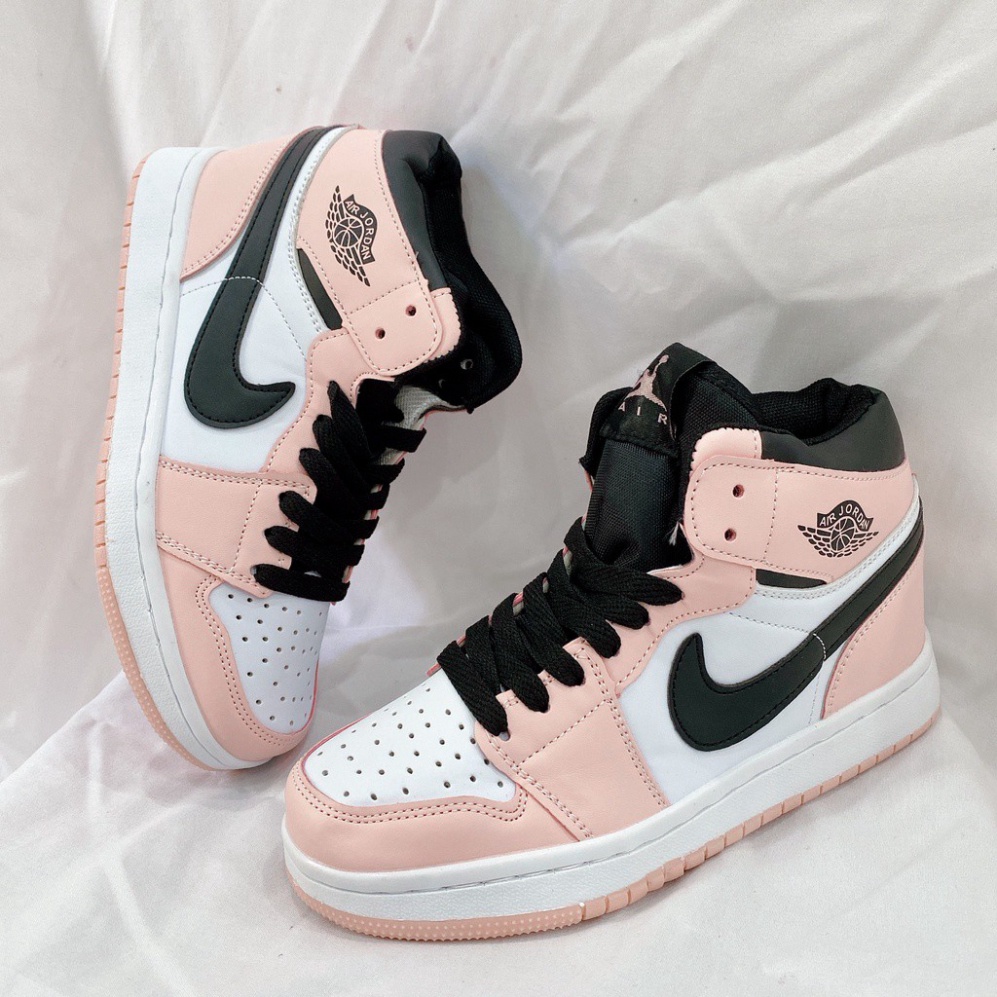 [Ảnh+Video thật][Full bill +box] Giày Thể Thao Air Jordan1 Hồng Đen cao cổ cho nữ, Giày Sneaker JD1 màu Hồng Thời Trang | BigBuy360 - bigbuy360.vn