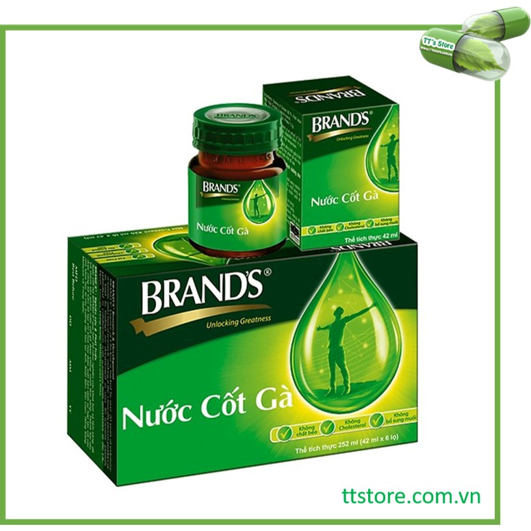 Nước Cốt Gà Brand's / Vị dịu nhẹ - Lốc 6 lọ [brand, brands, light]