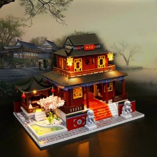 Kèm mica và keo dán – Mô hình nhà gỗ búp bê Dollhouse DIY – M909 Three Live Three Worlds Eternal Love